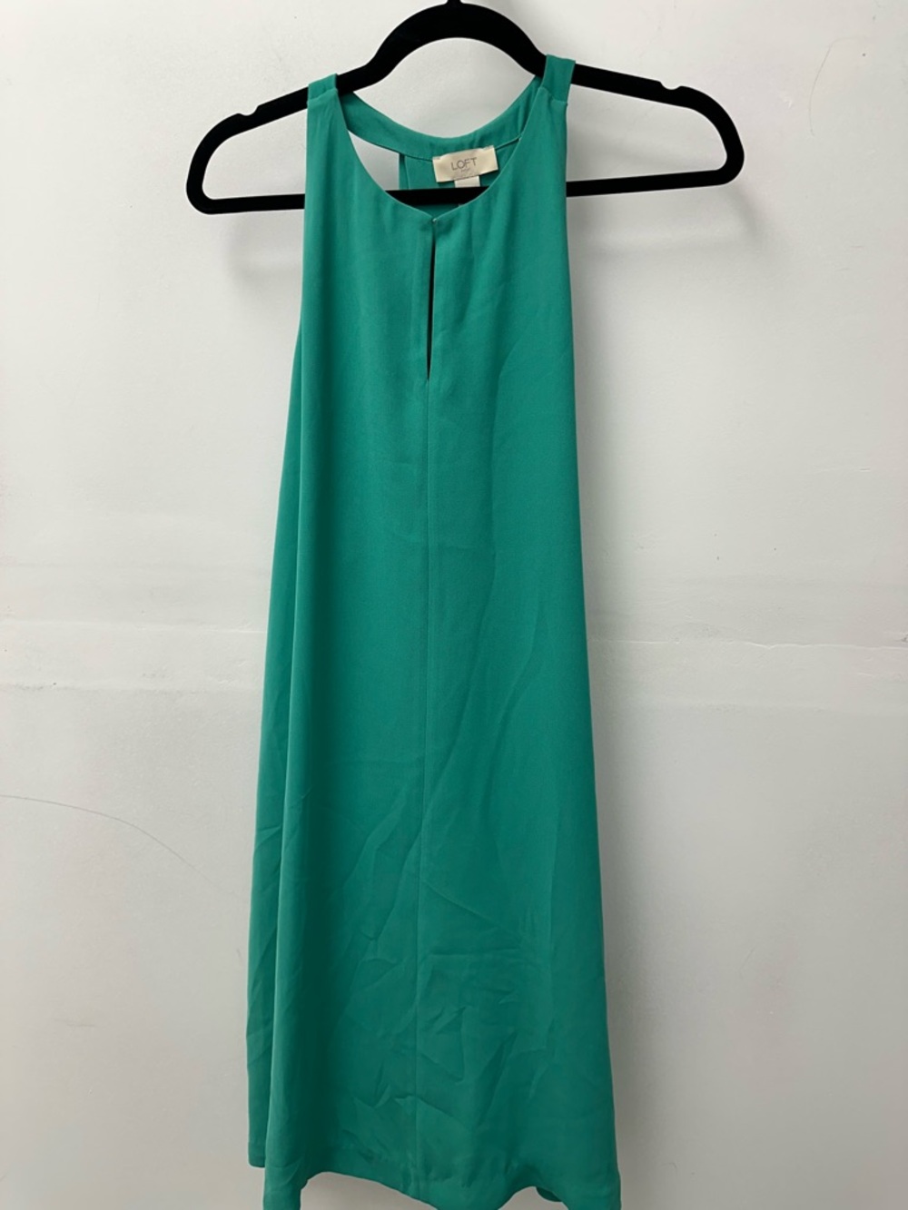 Loft Sleeveless Teal Shift Dress Size M